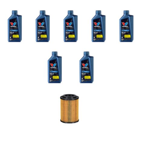 Kit filtro olio e 7L compatibile con Mercedes Classe A (W176) A200 CDI 2.2 100kw dal 2014
