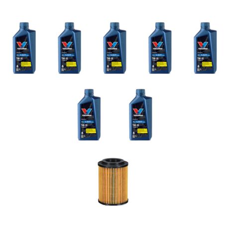 Kit filtro olio e 7L compatibile con Mercedes Classe A (W176) A220 CDI 130kw dal 2015
