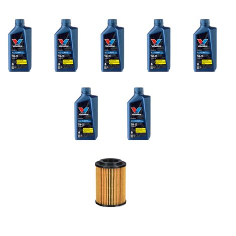 Kit filtro olio e 7L compatibile con Mercedes Classe C (W204,C204,S204) C220 CDI BlueEfficency 125kw Dal 2008 al 2014