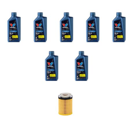 Kit filtro olio e 7L compatibile con Mercedes Classe C (W205,S205,C205) 180 115kw Dal 2018
