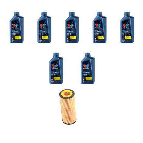 Kit filtro olio e 7L compatibile con Mercedes Classe CLK (A209,C209) 270 CDI 125kw Dal 2002 Al 2005