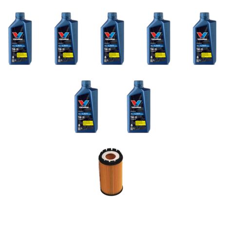 Kit filtro olio e 7L compatibile con Porsche Cayenne I (955) 3.2 V6 184kw dal 2003