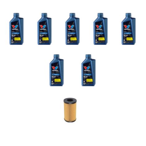 Kit filtro olio e 7L compatibile con Renault Megane III 2.0 DCI 110kw dal 2009