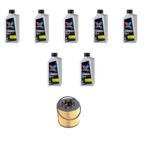 Kit filtro olio e 7L compatibile con Renault Vel Satis 2.2 dci 102kw Dal 2004