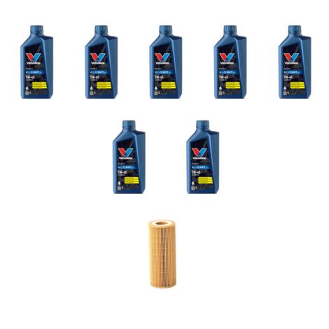 Kit filtro olio e 7L compatibile con Volvo S60 2.4 D 96Kw dal 2001 al 2010