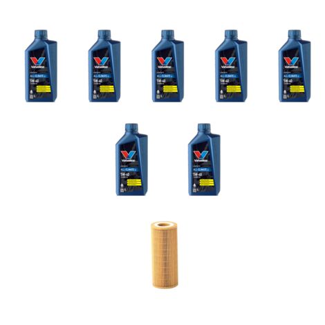 Kit filtro olio e 7L compatibile con Volvo S60 2.4 D5 120Kw dal 2001 al 2010