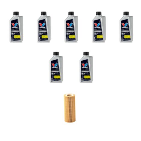 Kit filtro olio e 7L compatibile con Volvo S60 2.4 D5 136Kw dal 2005 al 2010
