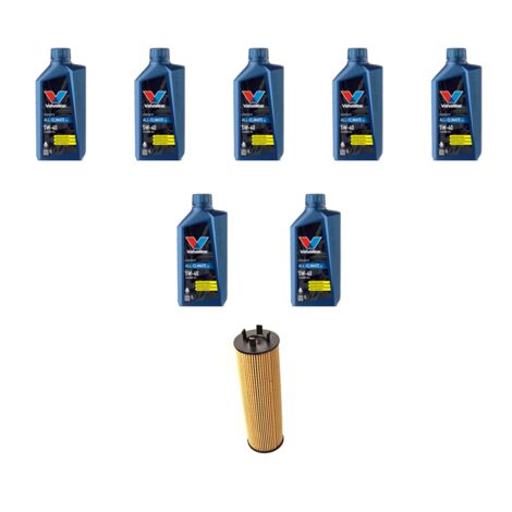 Kit filtro olio e 7L compatibile con Volvo S80 2.0 20V Turbo 166Kw dal 1998 al 2006