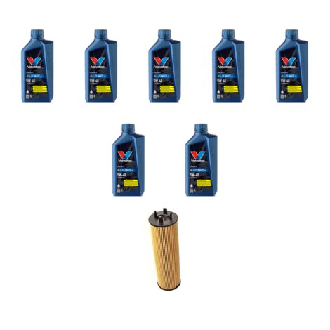 Kit filtro olio e 7L compatibile con Volvo S80 2.4 147Kw dal 2000 al 2006