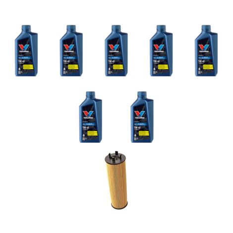 Kit filtro olio e 7L compatibile con Volvo S80 2.4 20V Bi-Fuel 103Kw dal 2001 al 2006
