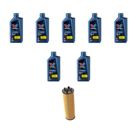 Kit filtro olio e 7L compatibile con Volvo S80 2.5 T 154Kw dal 2003 al 2006