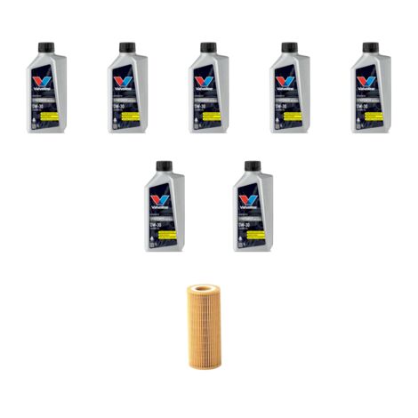 Kit filtro olio e 7L compatibile con Volvo XC70 2.4 T 147Kw dal 2000 al 2002