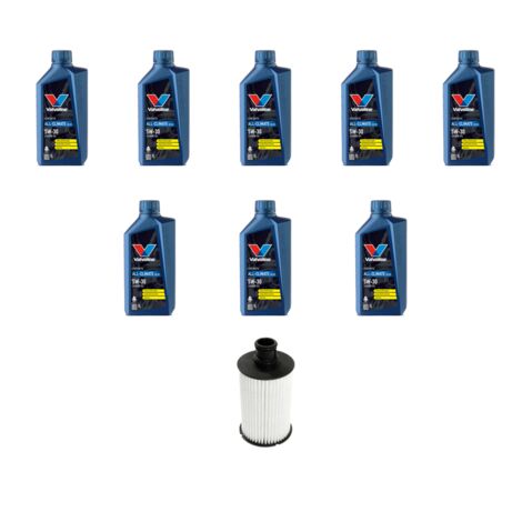 Kit filtro olio e 8L compatibile con Jaguar XJ (X351) 5.0 v8 346kw dal 2010