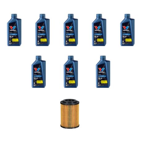 Kit filtro olio e 8L compatibile con Jeep Compass 2.2 CDR 120kw dal 2011
