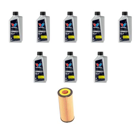 Kit filtro olio e 8L compatibile con Mercedes Classe C (W203,C203,S203) C350 200kw Dal 2005