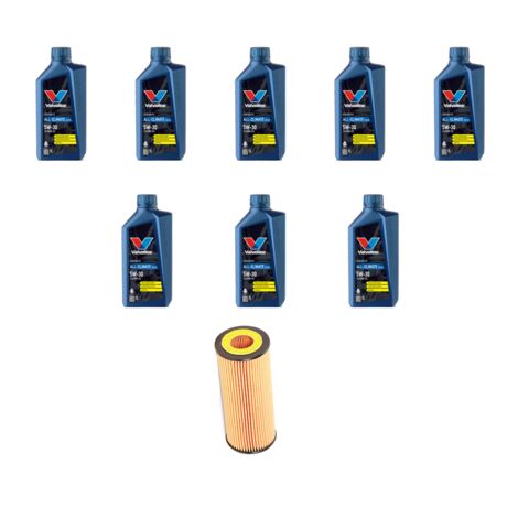 Kit filtro olio e 8L compatibile con Mercedes Classe C (W204,C204,S204) C230 150kw Dal 2007 al 2009