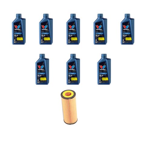 Kit filtro olio e 8L compatibile con Mercedes Classe C (W204,C204,S204) C280 170kw Dal 2007