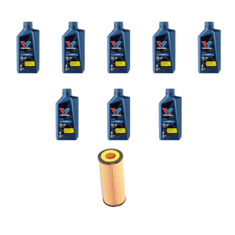 Kit filtro olio e 8L compatibile con Mercedes Classe C (W204,C204,S204) C300 170kw Dal 2009