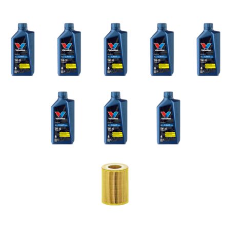 Kit filtro olio e 8L compatibile con Mercedes Classe C (W204,C204,S204) C350 CDI 170kw Dal 2009 al 2011