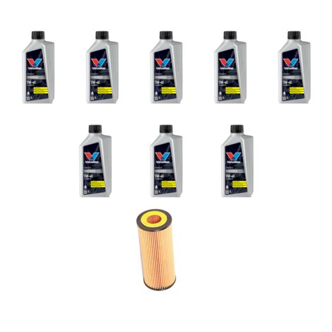 Kit filtro olio e 8L compatibile con Mercedes Classe E (w211,S211) E240I 130kw dal 2002 al 2005