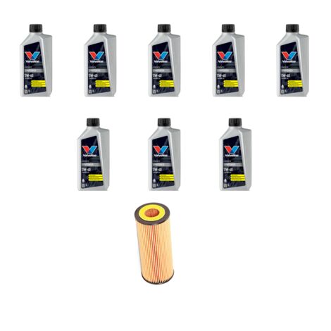 Kit filtro olio e 8L compatibile con Mercedes Classe E (w212) 300 170kw dal 2009