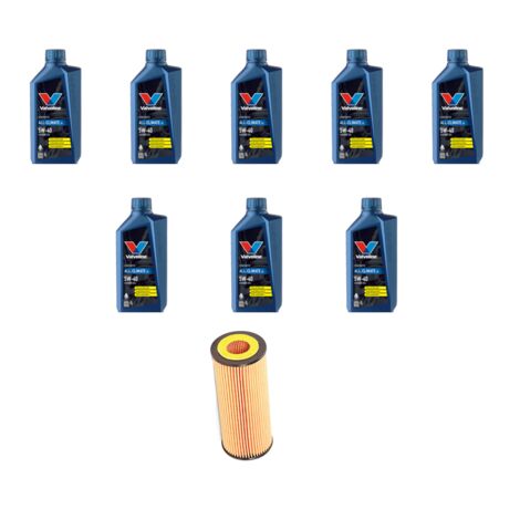 Kit filtro olio e 8L compatibile con Mercedes Classe S (W220) 320 165kw Dal 1998