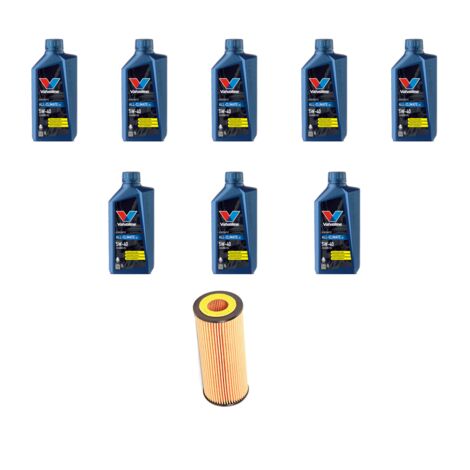 Kit filtro olio e 8L compatibile con Mercedes Classe S (W220) 430 205kw Dal 1998