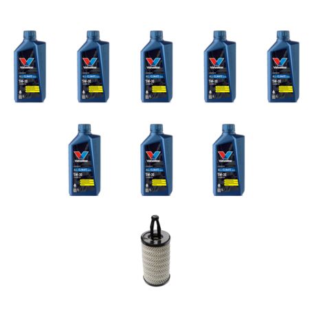 Kit filtro olio e 8L compatibile con Mercedes Classe S (W222,A217,C217) 500 320kw Dal 2017