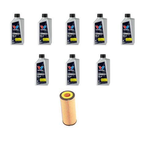 Kit filtro olio e 8L compatibile con Mercedes CLS (C219) 500 225kw Dal 2004