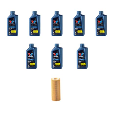 Kit filtro olio e 8L compatibile con Mercedes Sprinter II (906) 316 115kw Dal 2008