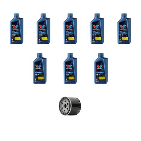 Kit filtro olio e 8L compatibile con Nissan Navara (D40) 3.0 DCI 170kw Dal 2010