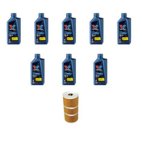 Kit filtro olio e 8L compatibile con Opel Movano B 2.3 Cdti 170 125kw Dal 2015