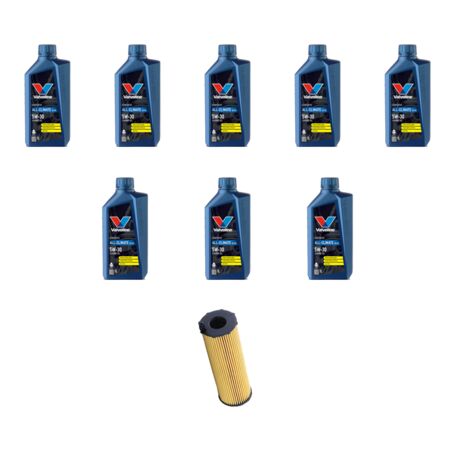 Kit filtro olio e 8L compatibile con Porsche Cayenne II (958) 3.0 v6 Diesel 176Kw dal 2009