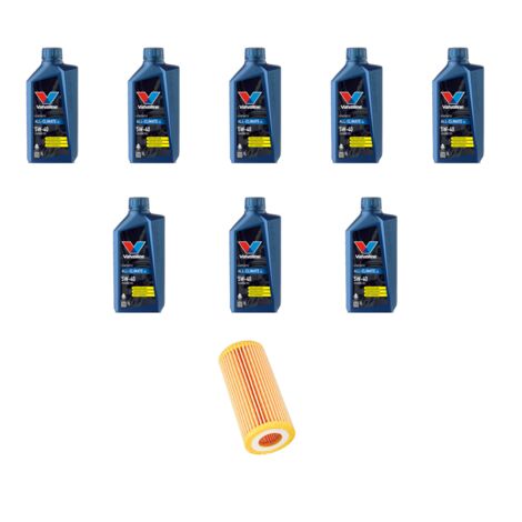 Kit filtro olio e 8L compatibile con Ssangyong Kyron 200 Xdi 104kw dal 2006
