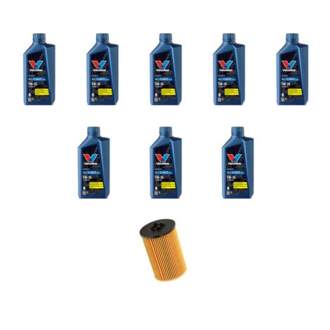 Kit filtro olio e 8L compatibile con Vw Transporter 2.0 TDI (SF/SG) 84Kw dal 2016 al 2019