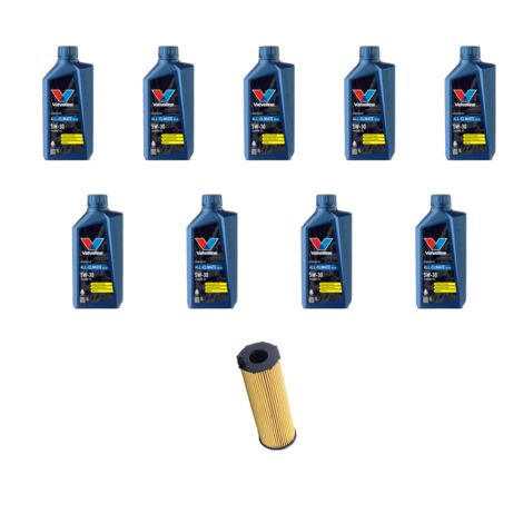 Kit filtro olio e 9L compatibile con Audi A6 II (C6) 3.0 tdi v6 166kw dal 2004 al 2006