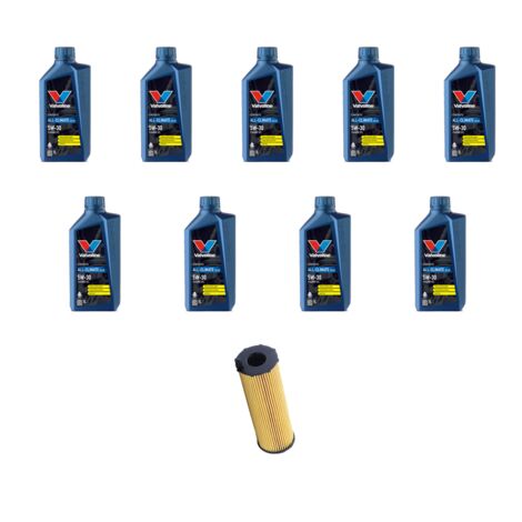 Kit filtro olio e 9L compatibile con Audi Q7 (4L) 3.0 tdi 171kw dal 2006