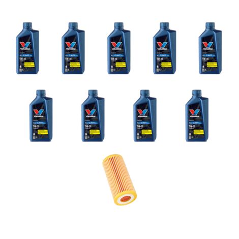 Kit filtro olio e 9L compatibile con Audi Q8 (4M) SQ 8 TDI 320kw dal 2018