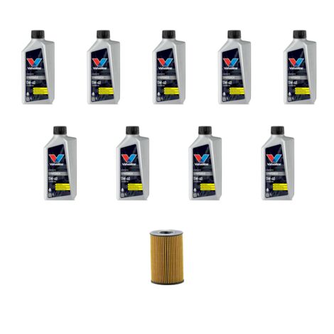 Kit filtro olio e 9L compatibile con Bmw x6 (E71) 50M 408kw dal 2009 al 2014
