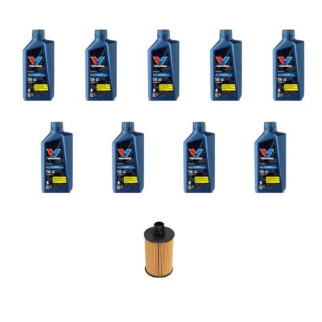 Kit filtro olio e 9L compatibile con Jeep Grand Cherokee IV (WK,Wk2) 3.0 CRDi 177kw dal 2011