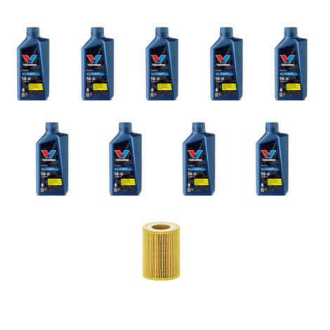 Kit filtro olio e 9L compatibile con Mercedes Classe E (w211,S211) E280 CDI 140kw dal 2004 al 2005