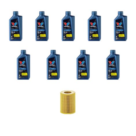 Kit filtro olio e 9L compatibile con Mercedes Classe E (w211,S211) E320 bluetec 165kw dal 2007
