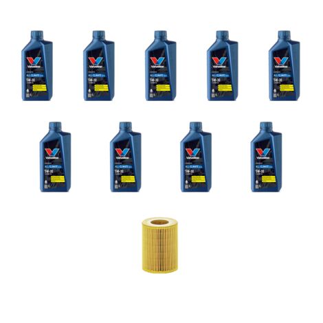 Kit filtro olio e 9L compatibile con Mercedes Classe M (W164) 350 cdi 170kw Dal 2010