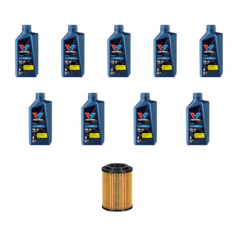 Kit filtro olio e 9L compatibile con Mercedes Vito III (447) 119 CDI 140kw Dal 2014