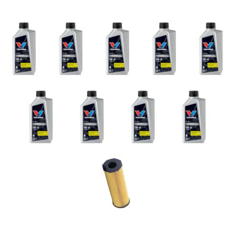 Kit filtro olio e 9L compatibile con Porsche Cayenne I (955) 3.0 V6 176kw dal 2009