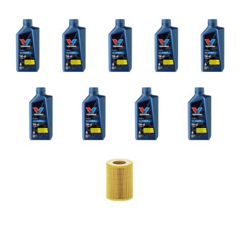Kit filtro olio e 9L compatibile con Porsche Cayenne I (955) 4.8 v8 Turbo 397kw dal 2007
