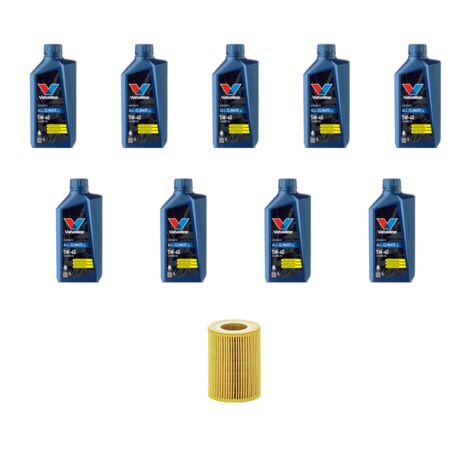 Kit filtro olio e 9L compatibile con Porsche Cayenne II (958) 4.2 GTS 309Kw dal 2012