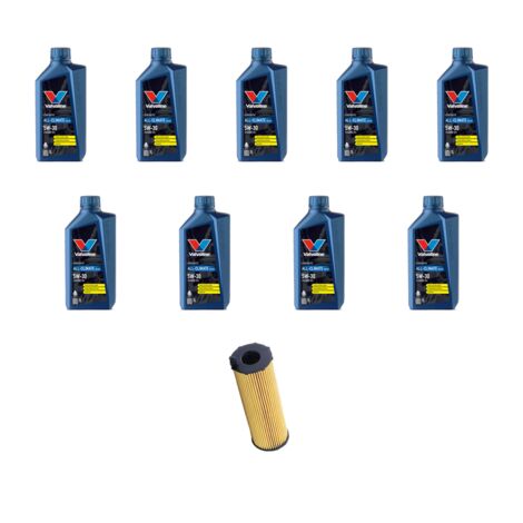 Kit filtro olio e 9L compatibile con Vw Phaeton 3.0 TDI V6 176kw dal 2007