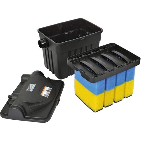 kit filtro per laghetti artificiali con lampada uv-c 4000 verdemax