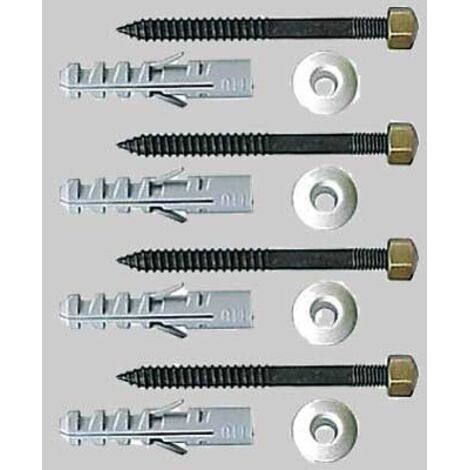 KIT FISSAGGI VASO/BIDET BRONZATI - 6 x 80